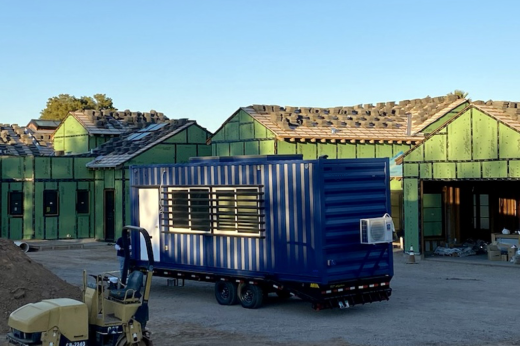 30' Shipping Container Modified into an Office with custom color