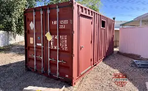 20ft Shipping Container Custom Walk Door