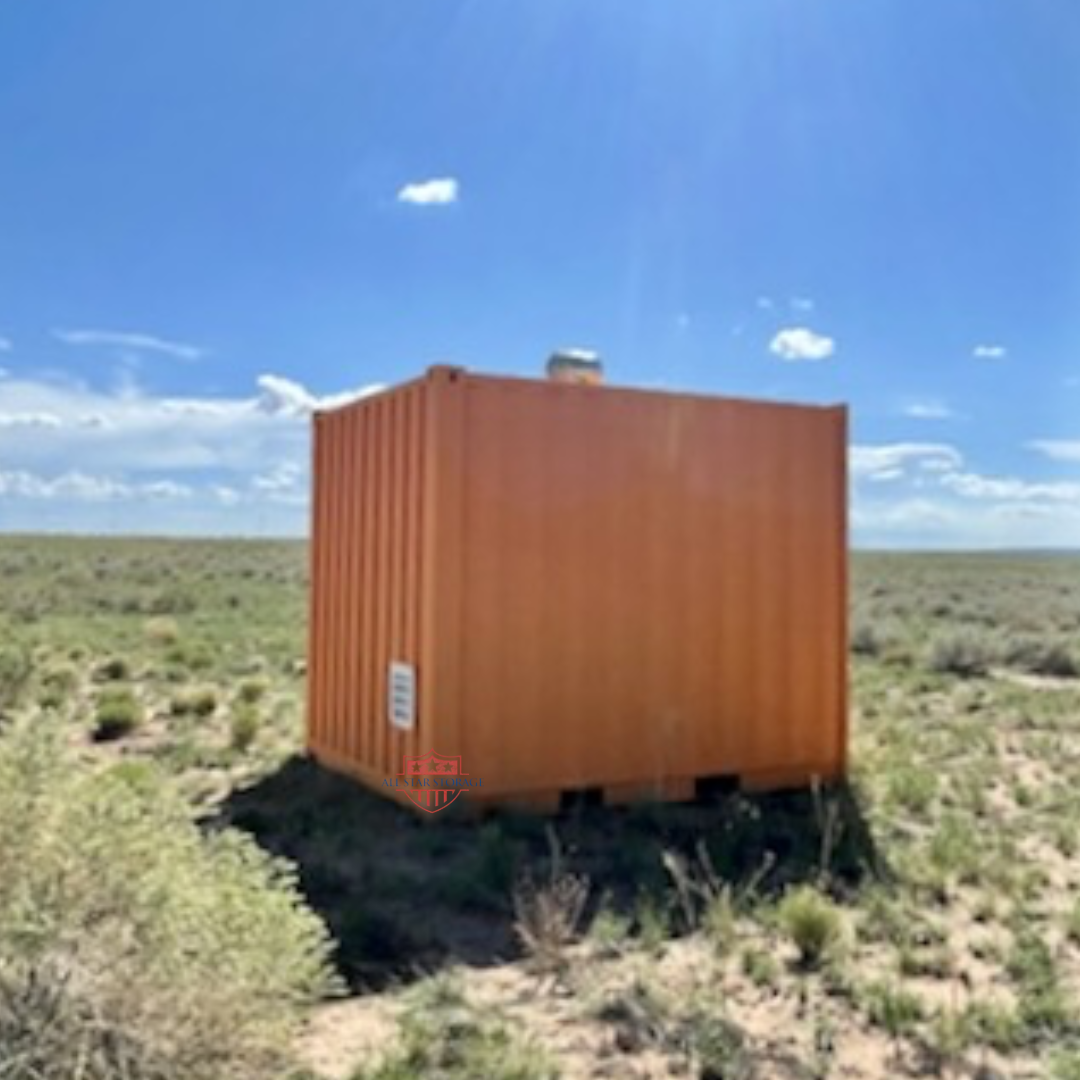 10ft Orange Shipping Container w/ Whirly Bird Plotz Plot