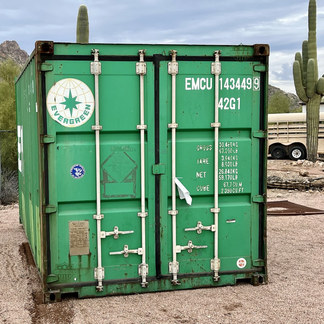 15ft Cargo Door Container Green