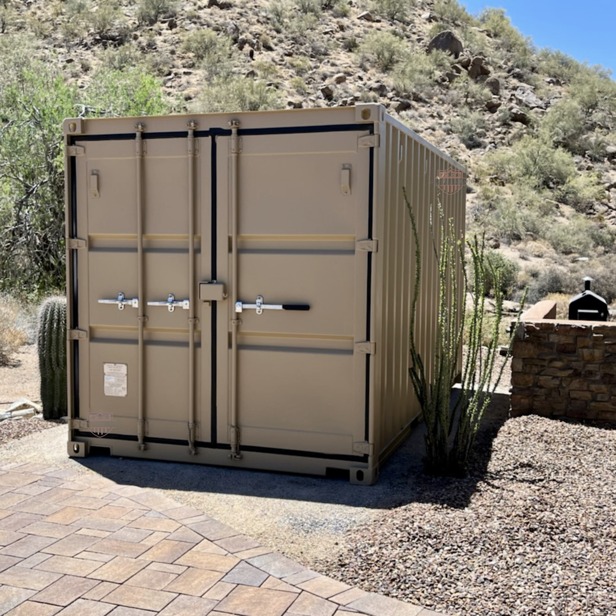 20ft Standard Shipping Container Painted Beige