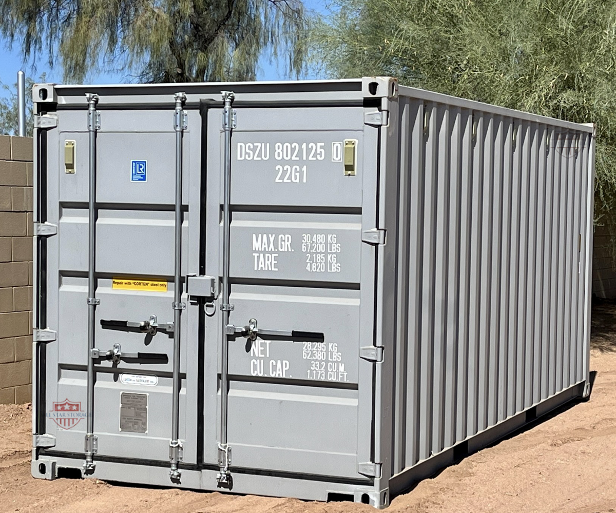 20ft Grey One Trip Shipping Container