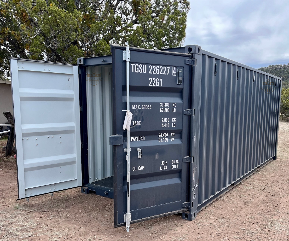 20ft One Trip Shipping Container Cargo Doors Open