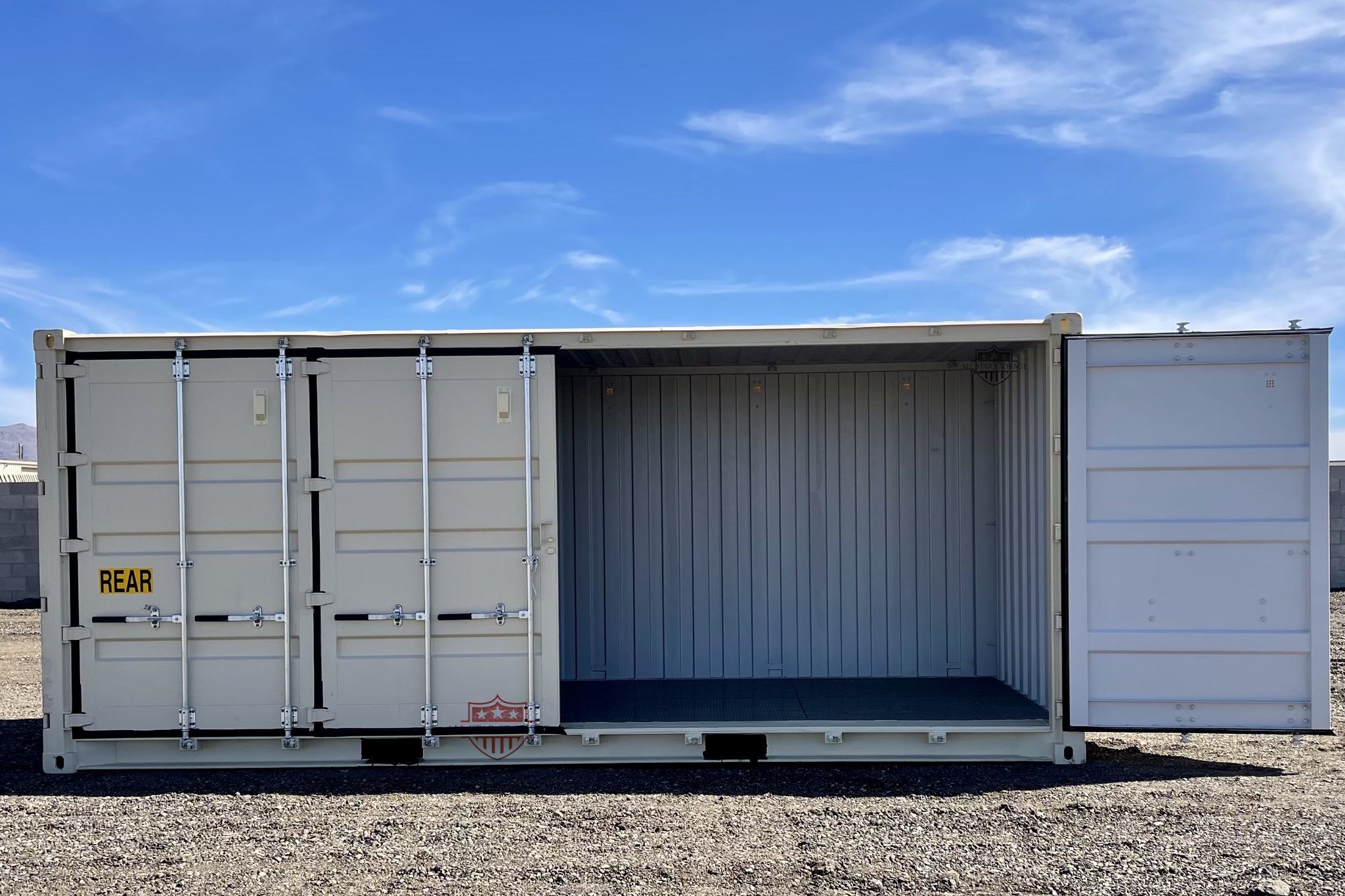 20ft One Trip Side Open Shipping Container with Open Door