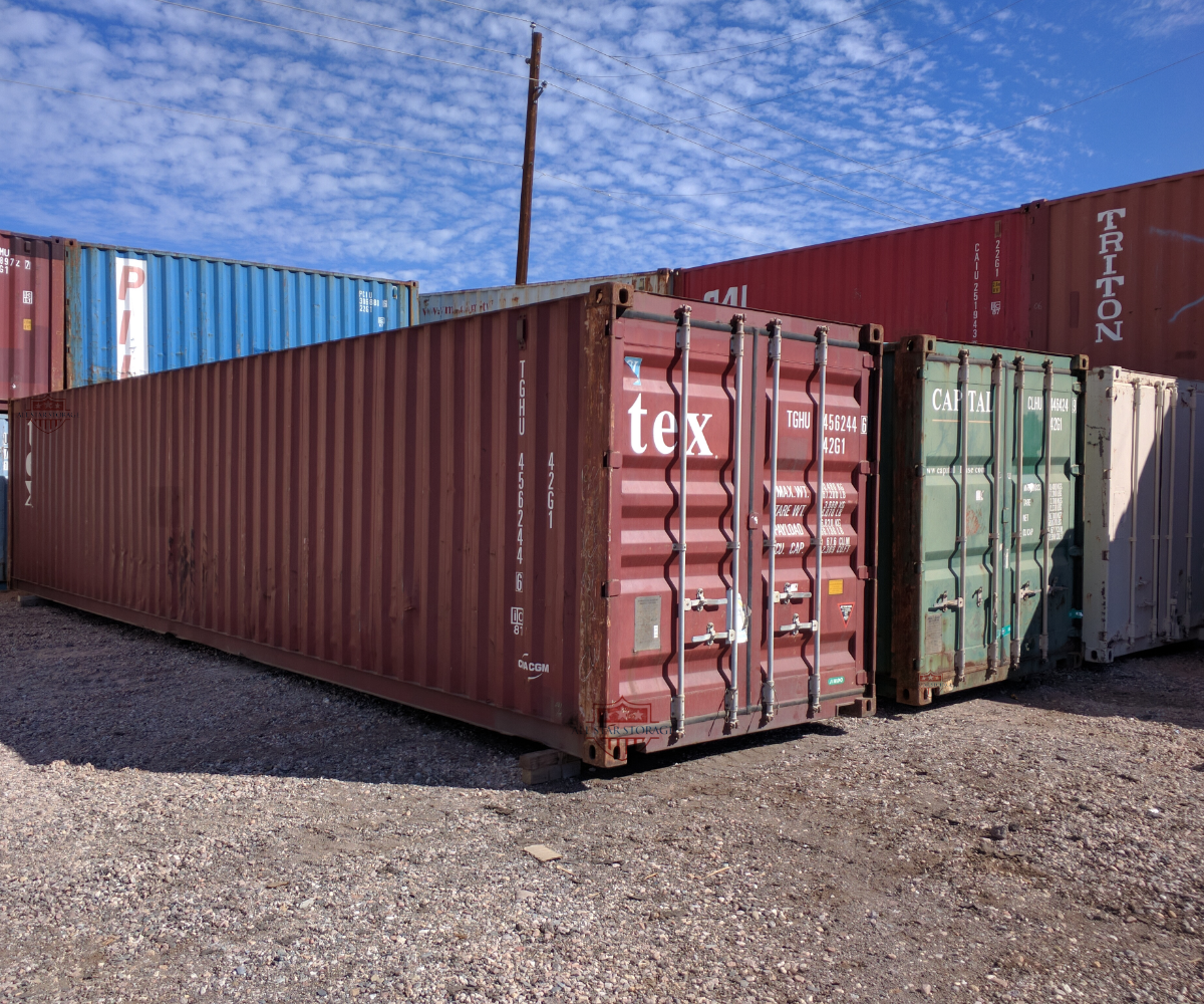 3 40ft Standard Used Grade A Shipping Containers