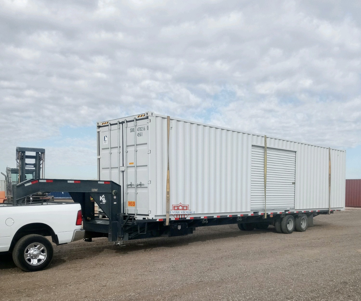 40ft High Cube One Trip Shipping Container Trailer Delivery