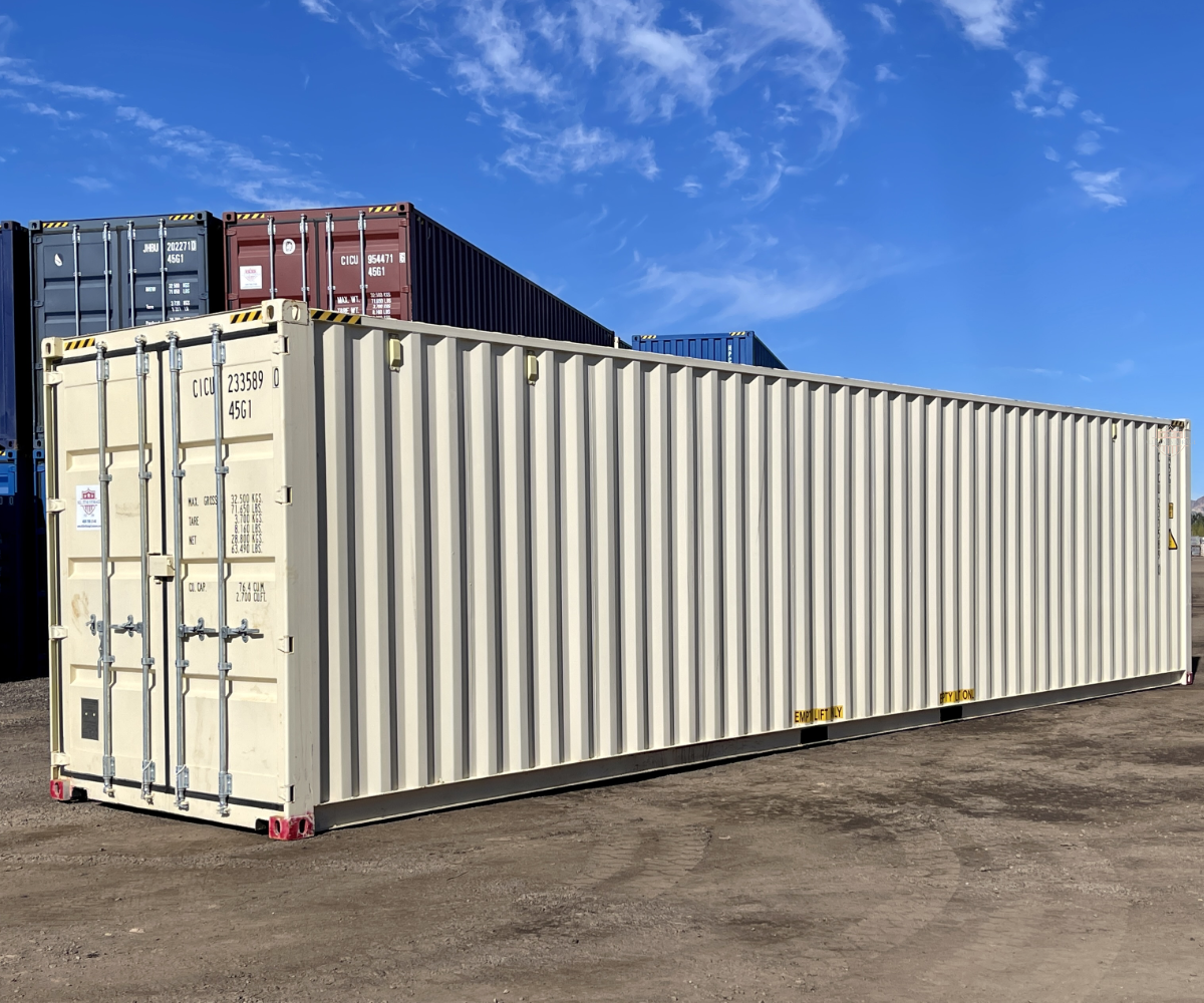 40ft High Cube Shipping Container Beige