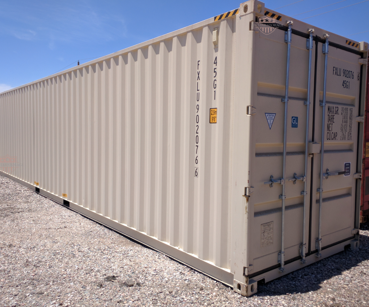 40ft Shipping Container High Cube One Trip Beige