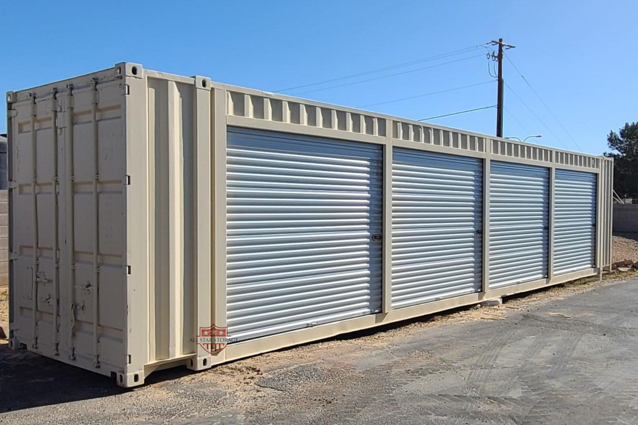 45ft Shipping Container One Trip with Roll Up Doors