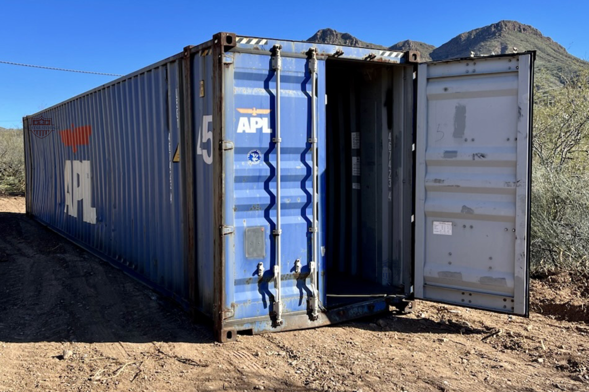 45ft Shipping Container Used, Grade A Blue