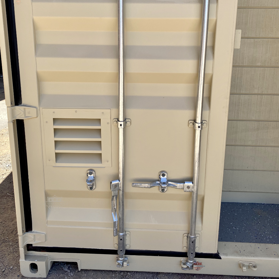 Louvered Vent on Shipping Container Custom Modification